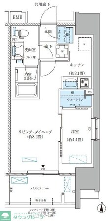 パークアクシス西大島コンフォートスクエアの物件間取画像